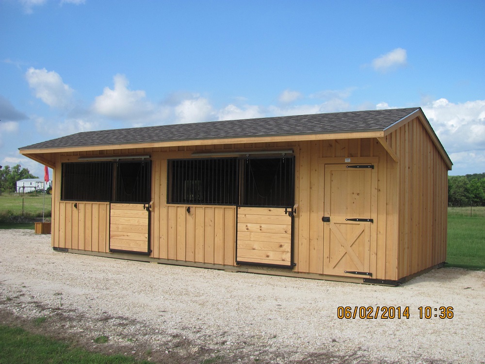 Portable 12' Run In Shed - Portable Horse Barns | Deer 