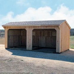 10 foot run in shed