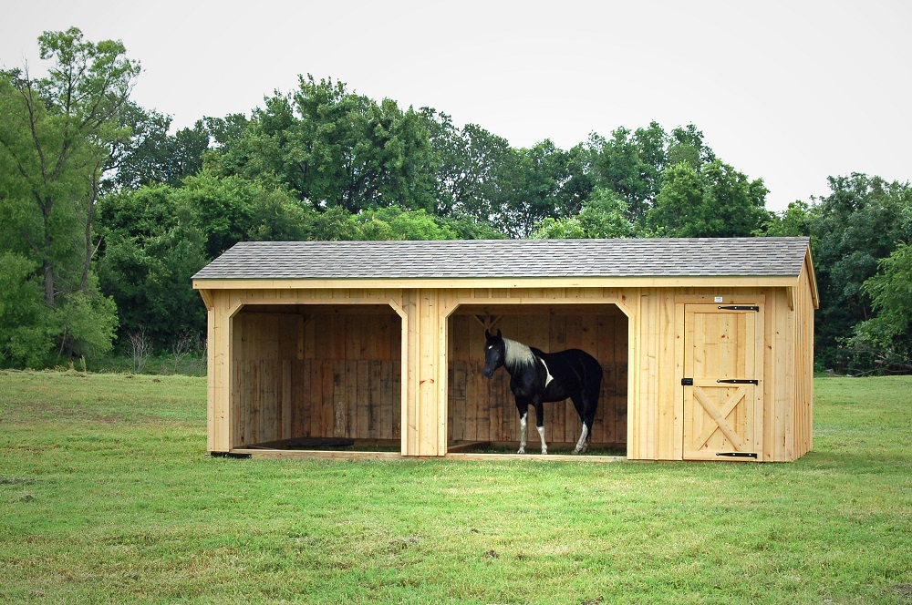 portable run in shed - 10' horse barns for sale deer