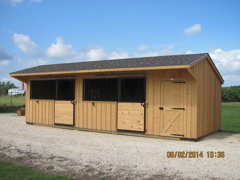 portable run in shed - 12' wide horse shed deer creek