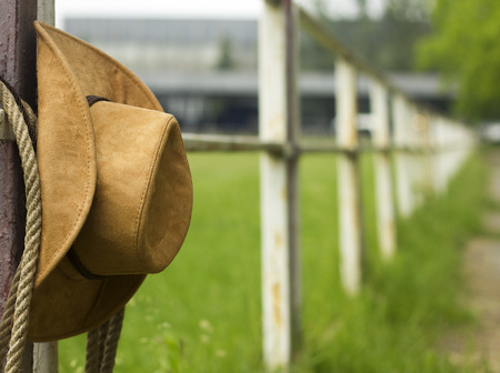 Cowboy Hat on Fence