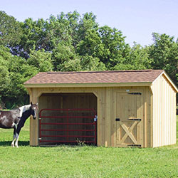 8 foot run in shed