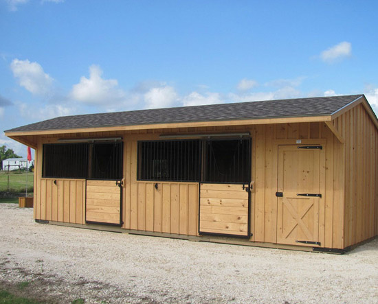 Portable 10′ Shedrow Barns