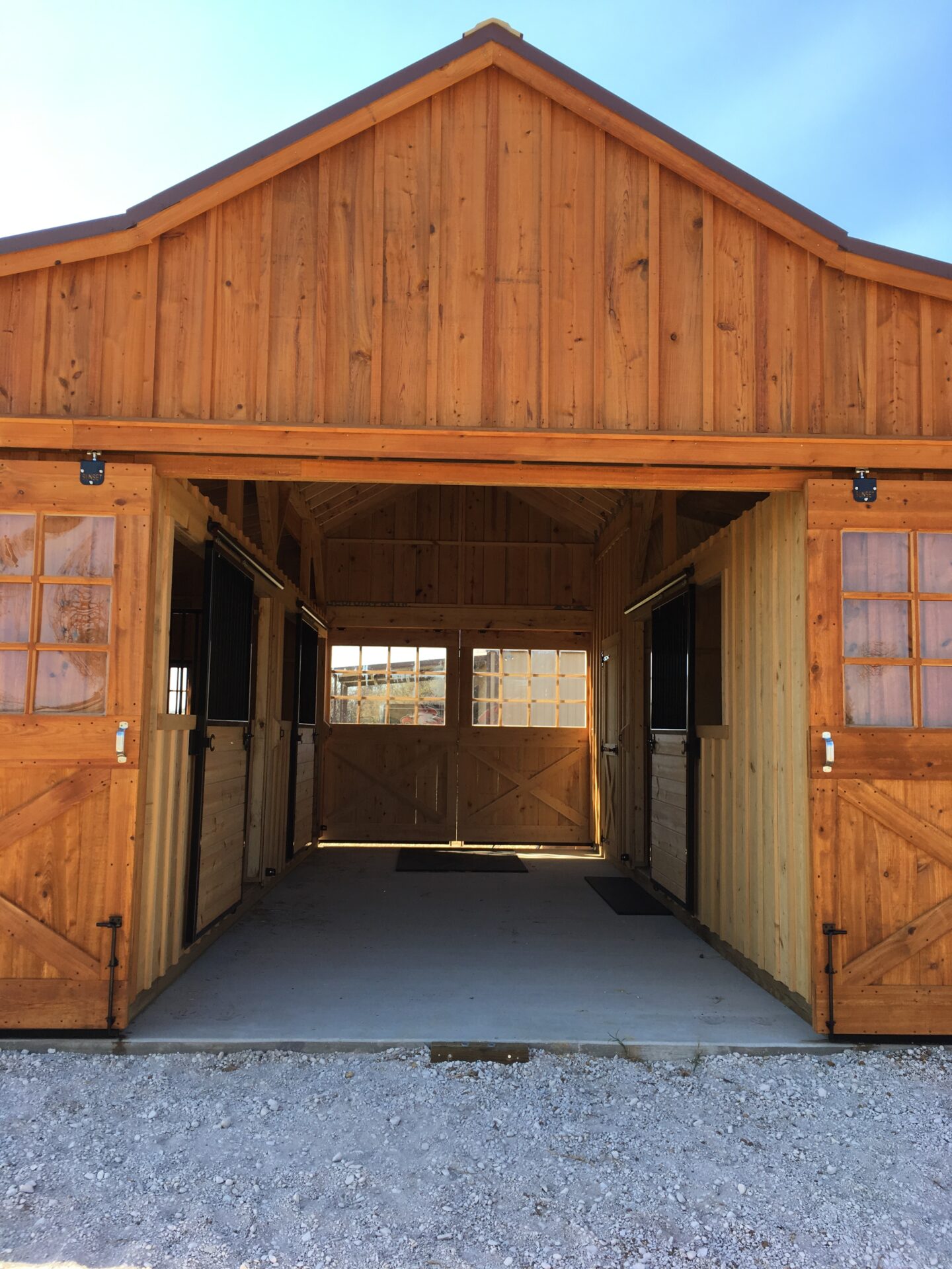 Portable Aisle Barn