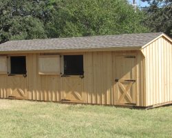 12x30 horse barn with dutch doors