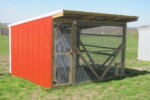8x10 Chicken Coop Red